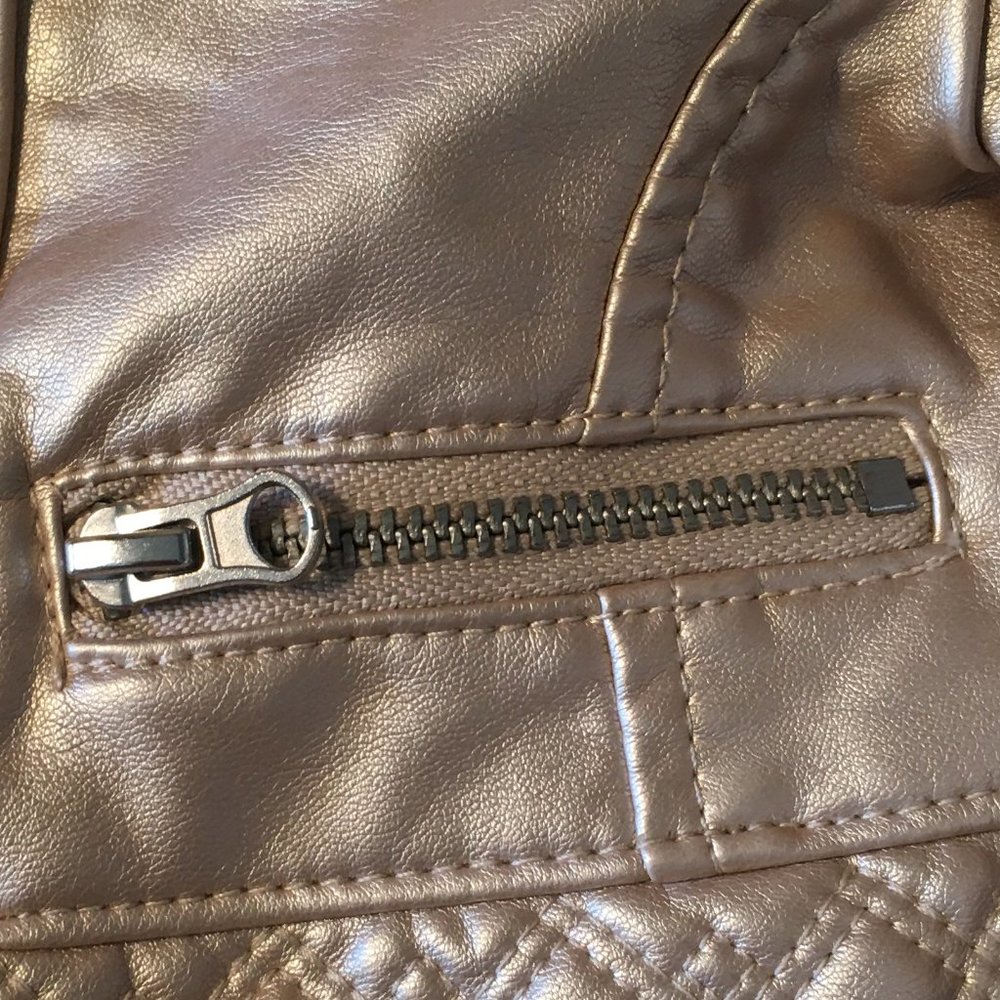 GENUINE KIDS OSHKOSH Gettalic Gold Moto Jacket  2T - Picture 6 of 11